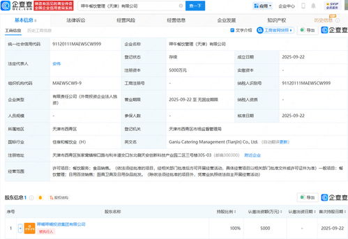 呷哺呷哺在天津成立餐飲管理公司，注冊(cè)資本5000萬，開辟餐飲管理新篇章